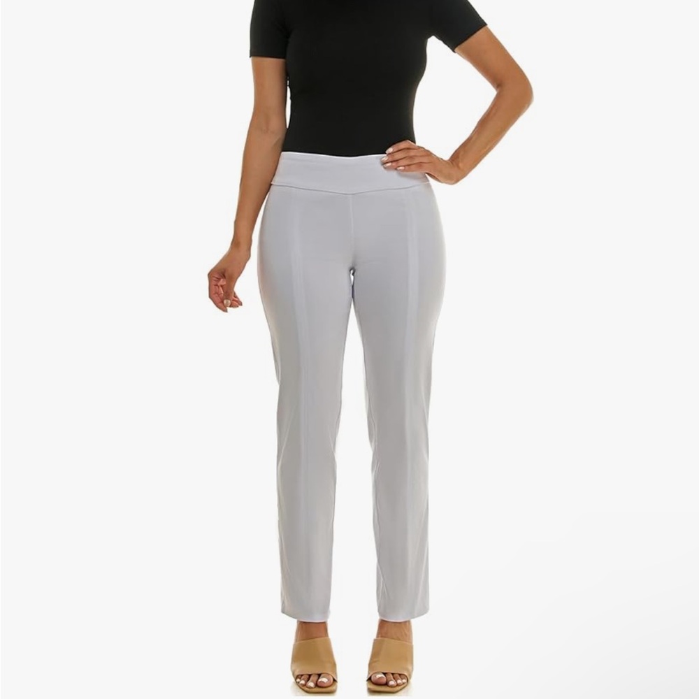 Zac & Rachel Women’s White Pull-On Millennium Slim Skinny Leg Pant 10